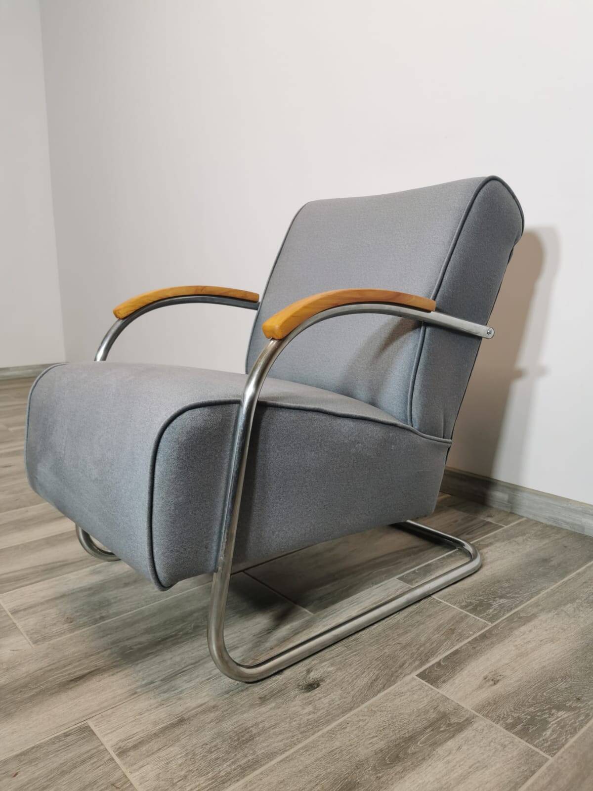 Fauteuil Bauhaus par Mücke Melder, 1940s