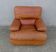 Vintage loft leather armchair DUVIVIER