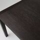 Large Vintage dinner table in blackened oak, Belgium ca. 1980