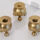 Lot de 3 bougeoirs en laiton Suède 1960