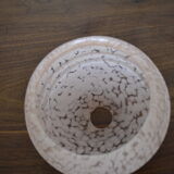 Globe ancien en verre de clichy rose