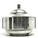 Art Deco sugar bowl, silver-plated brass, Germany, 1930s
