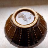 Pear-shaped ceramic vase.