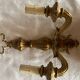 Paire d’appliques  murales bois peint vintage
