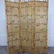 Vintage bamboo screen with 3 panels