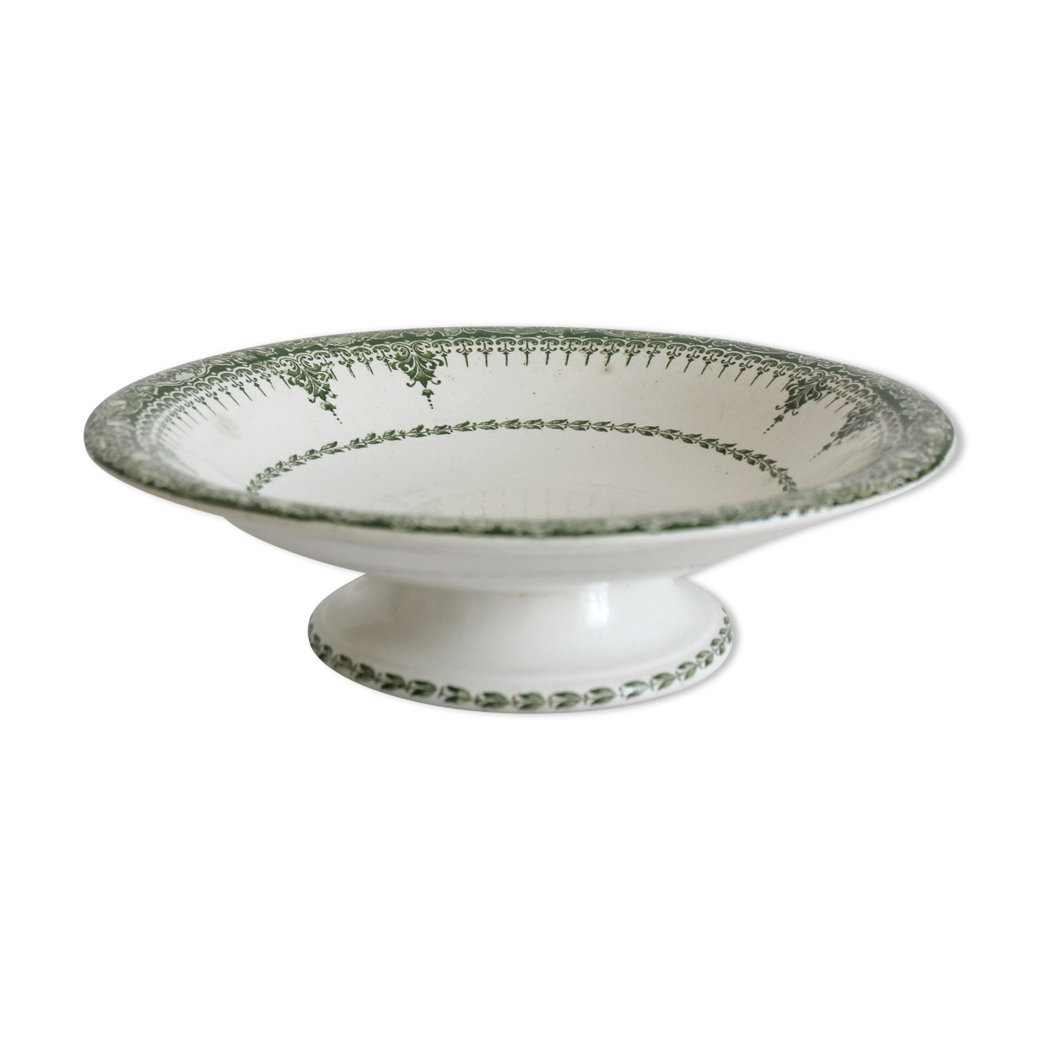Ironstone compote dish "Ariane", Onnaing pottery, late 19th century