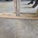 18th-century solid oak mirror window