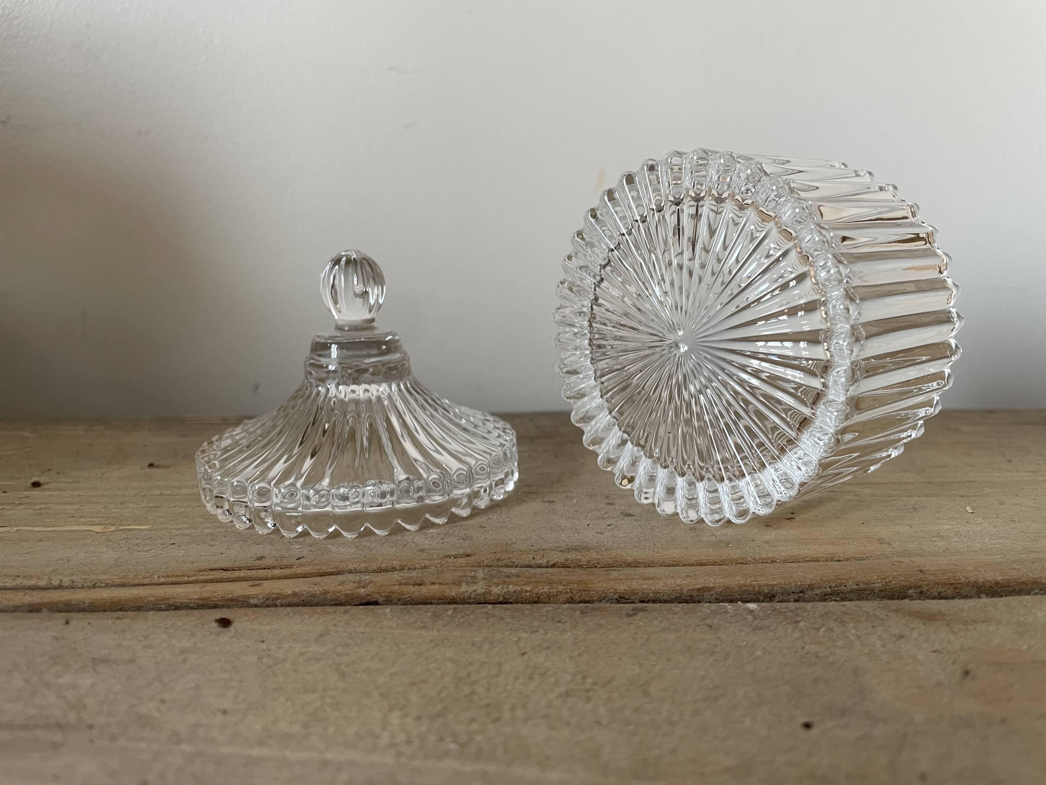 Small glass candy dish