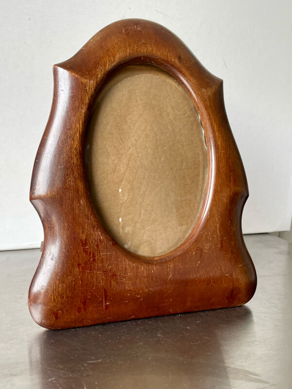 Cadre en bois verre convexe