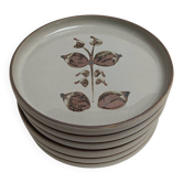 Assiettes plates en grès de l'Arnon