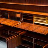 German Rosewood Modular Wall Shelves by IDEE Mobel, 1960s, Set of 25