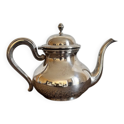 Théière en métal argenté