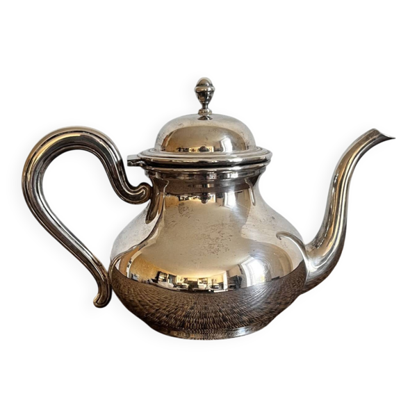 Théière en métal argenté