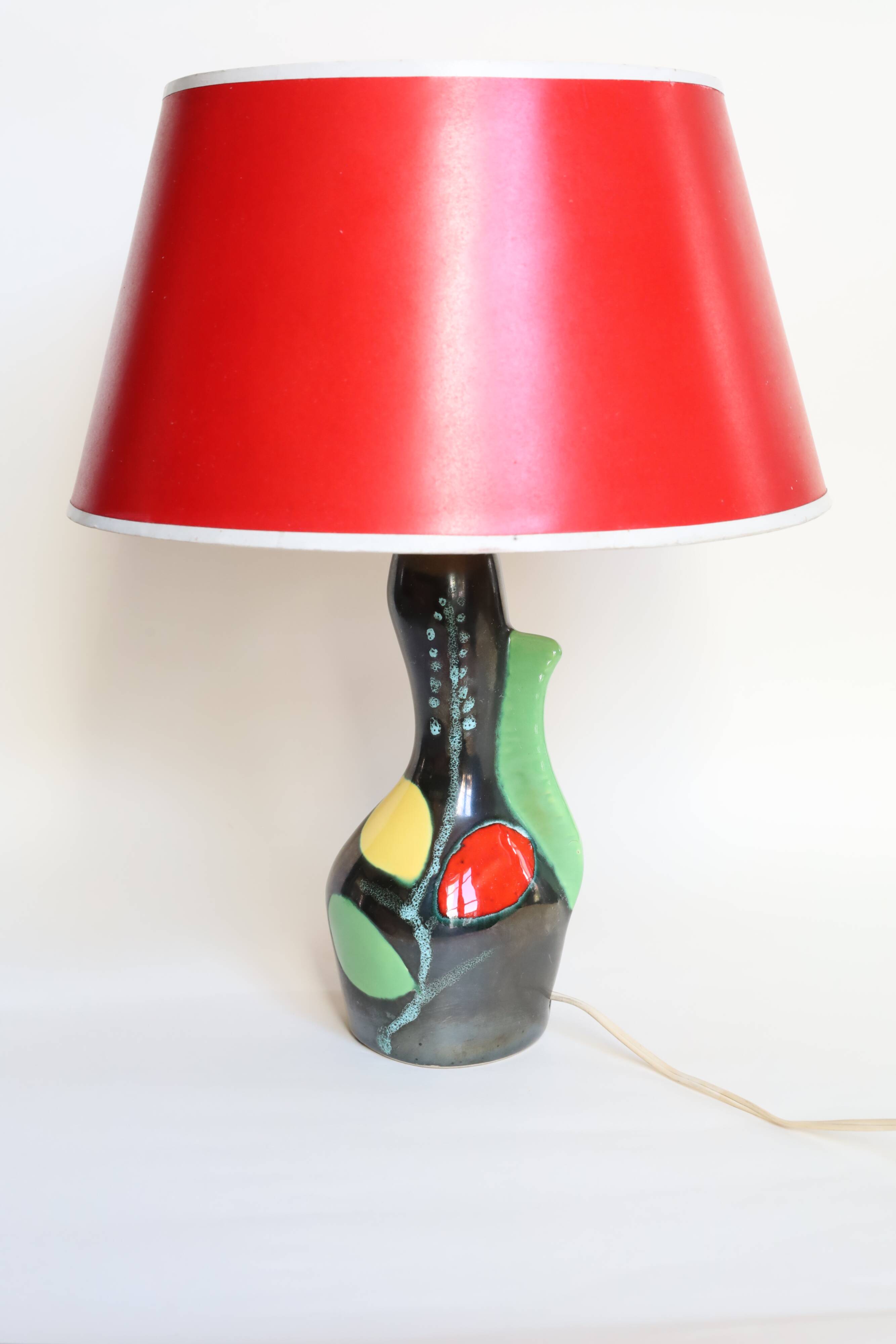 1950s ceramic lamp