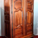 Burgundian wardrobe Louis XIII era in solid walnut around 1680