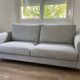 Canapé 3 places + pouf