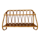 Vintage rattan wall shelf