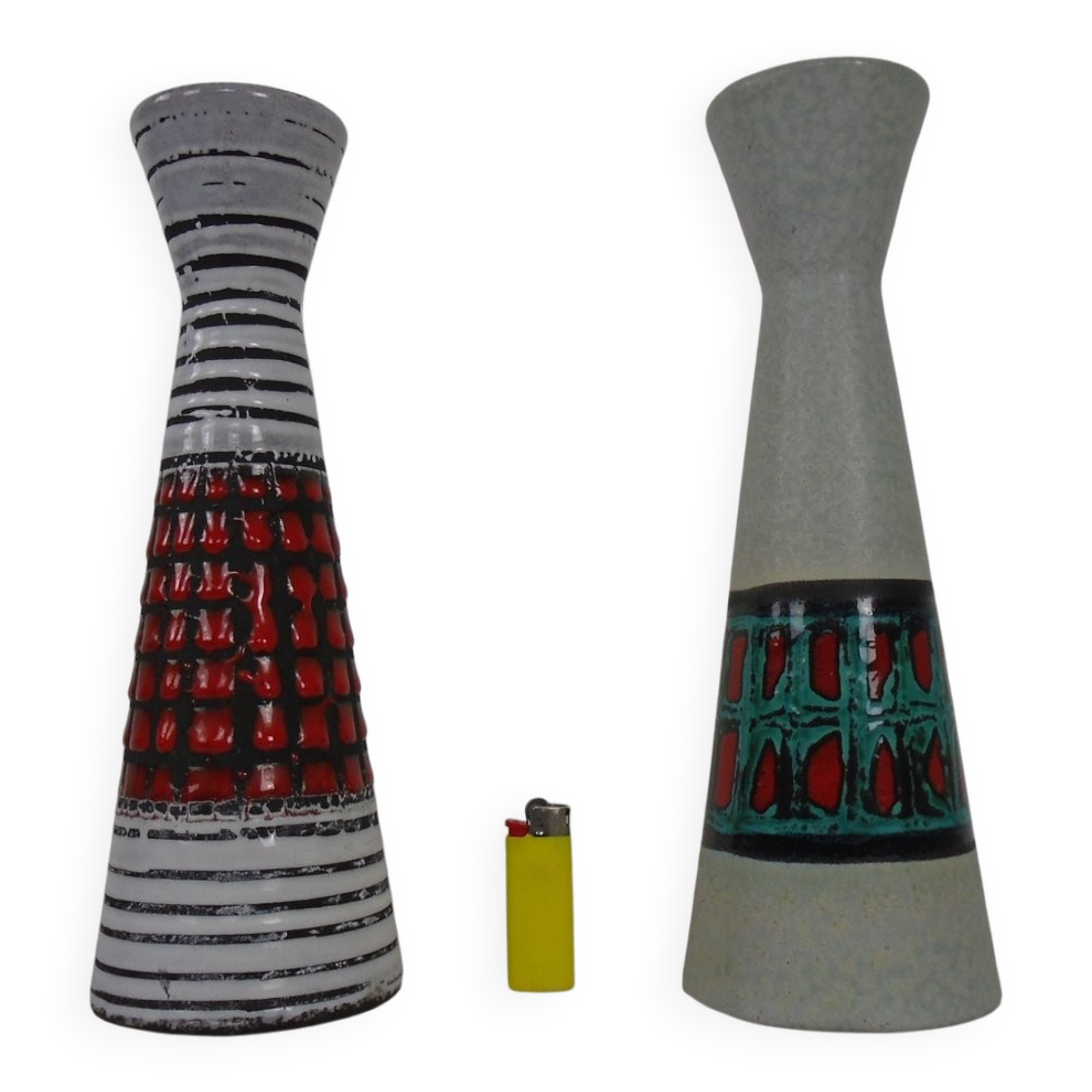 Ceramic vases by Heinz Siery for Scheurich, 1950s, set of 2.