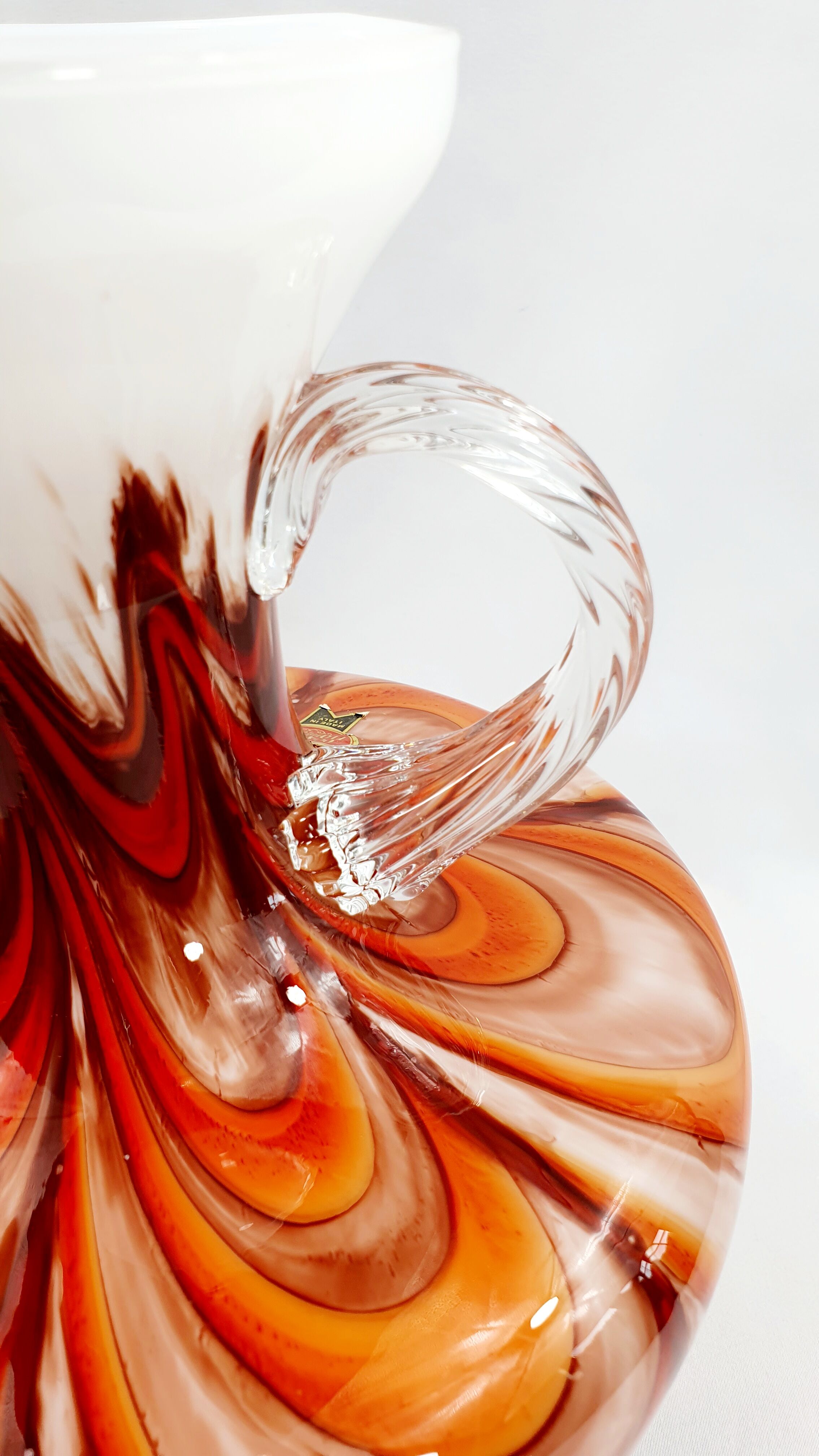 Opaline vase Stelvia Florence vintage 70