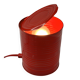 Vintage Red Tin Can Lamp, Ad Van Berlo, Vrieland Design, 1980s