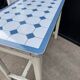 Table cuisine bois tôle émaillée années 50