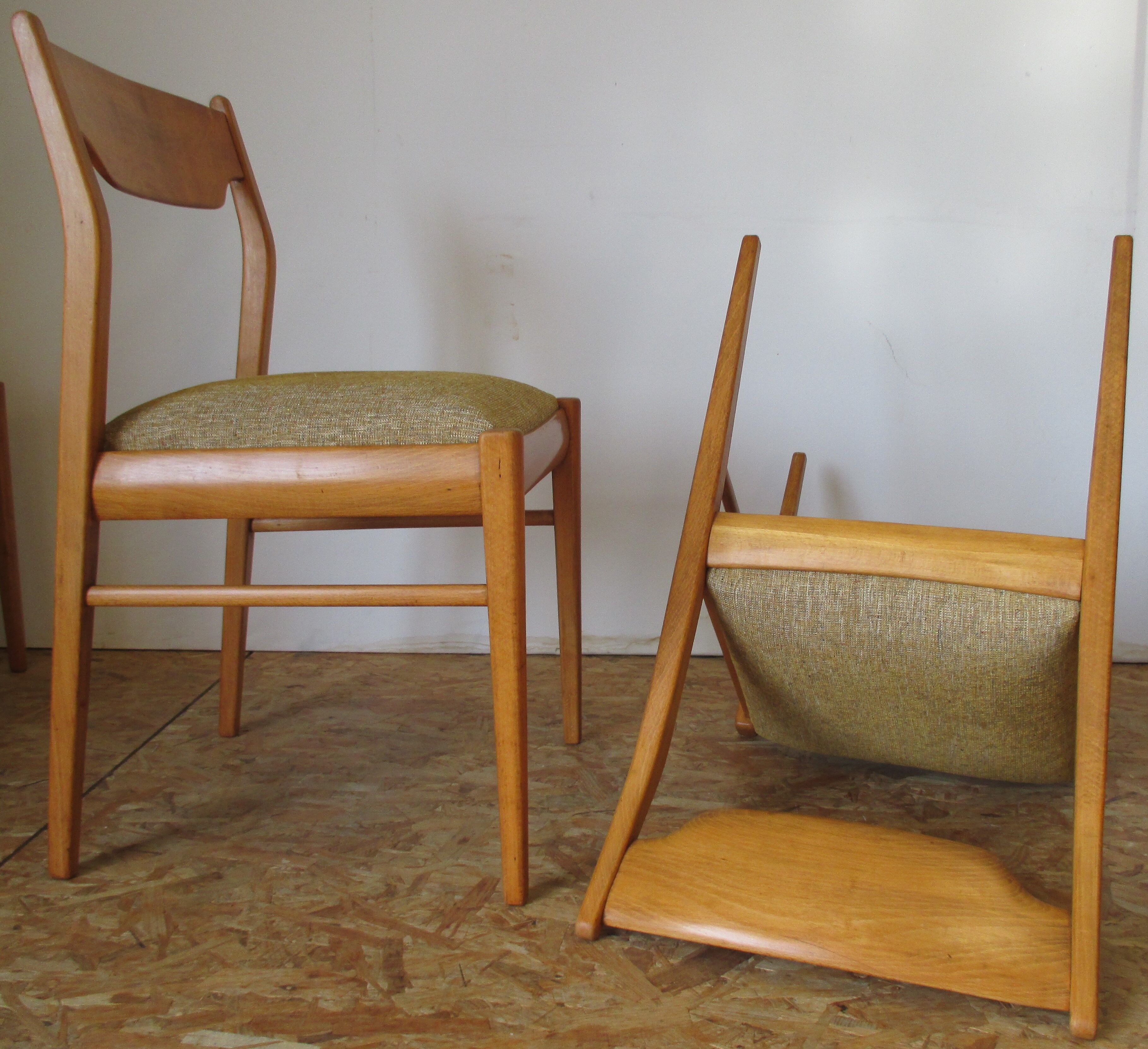 6 Scandinavian chairs 60s in beech Farstrup