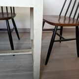 Farmhouse table in beech early twentieth century