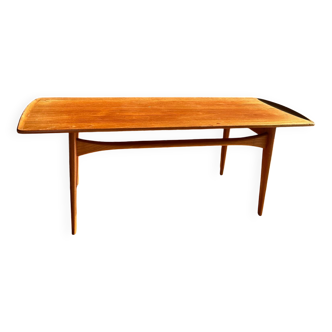 Scandinavian coffee table-teak-Kindt-larsen for France and Daverkosen