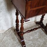 Walnut work table circa 1840.