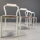 Set of 4 calligaris dining chairs, 1980s