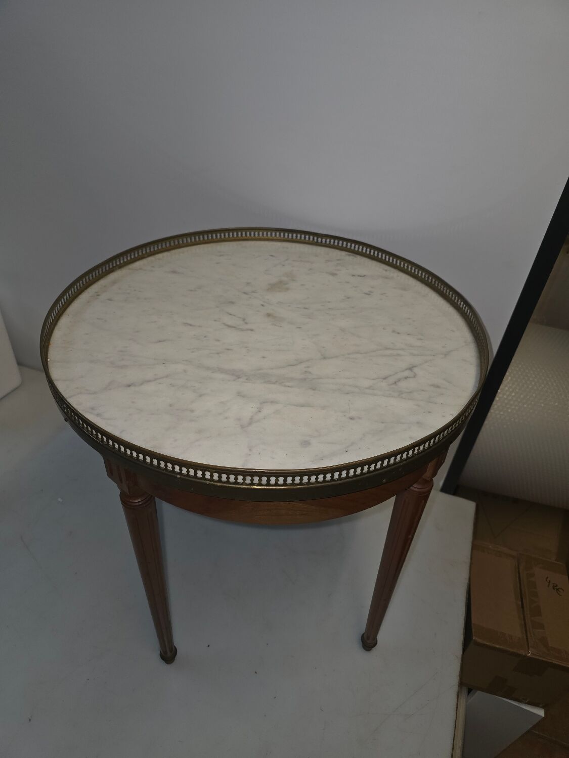 Louis XVI style bouillotte coffee table
