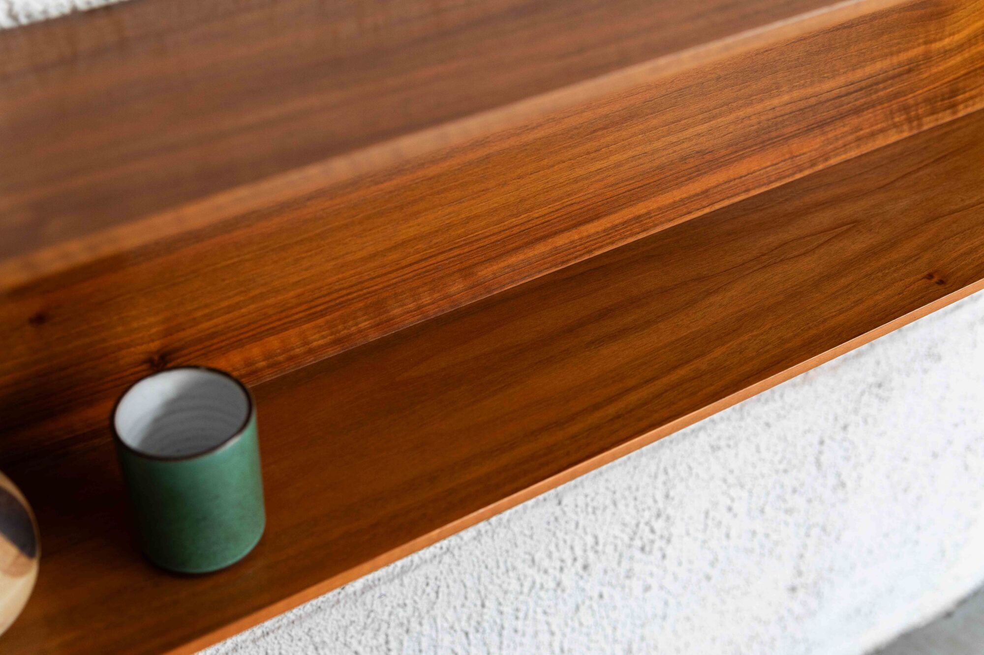 240 cm floating wall shelf by Walter Wirz