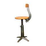Singer industrial stool with back 1920