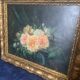 Peinture à l'huile de fleurs de la première moitié du XXe siècle