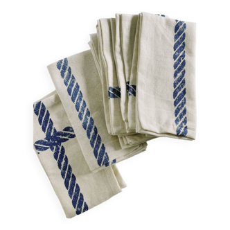 Six serviettes en coton