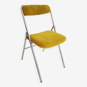 70's chrome folding chair