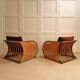 Fauteuils italiens en bambou - 1970
