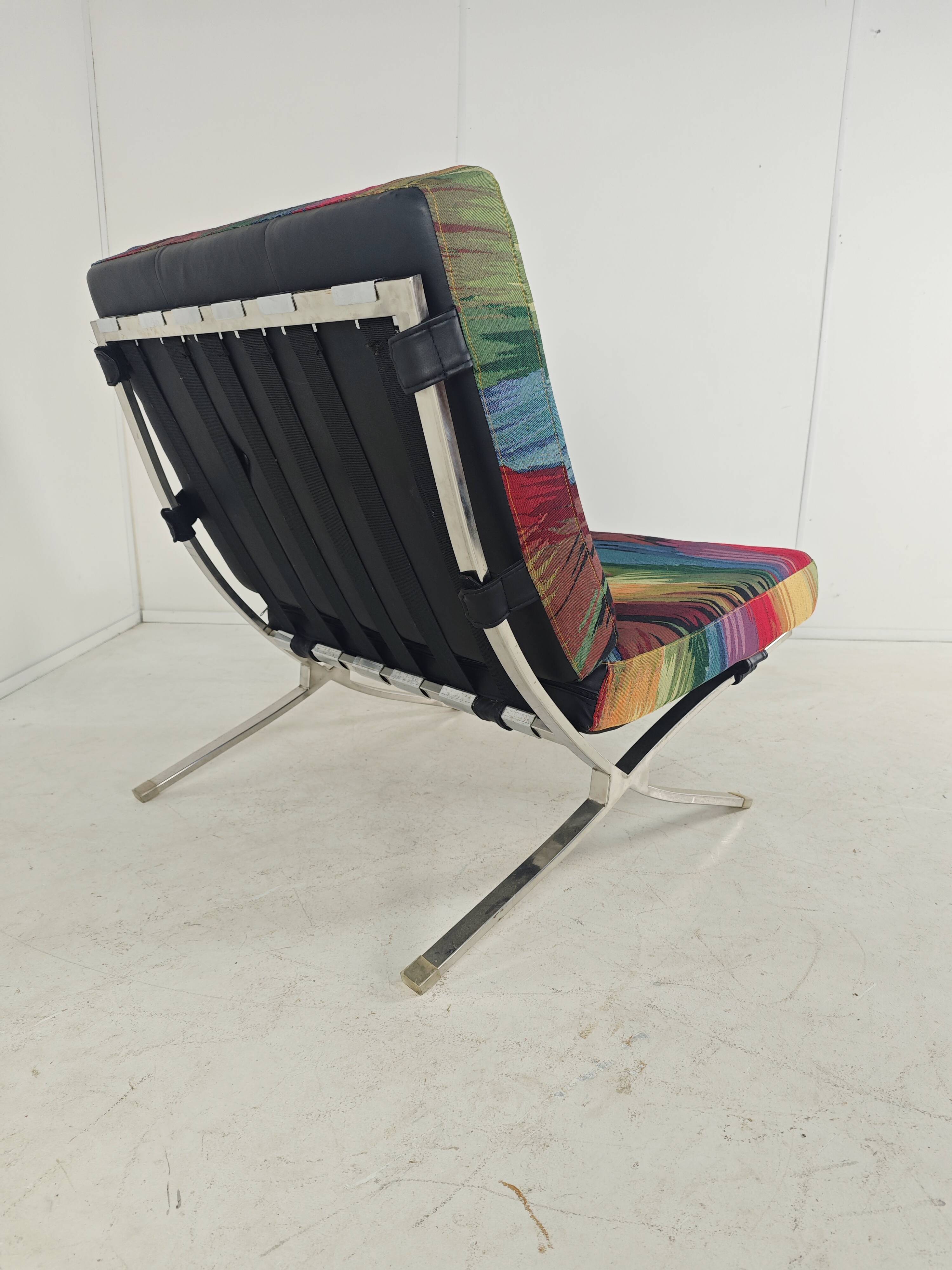 Unique Colourful Armchair Inspired by Barcelona Chair - set of 2