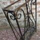 Art-deco forged iron umbrella holder