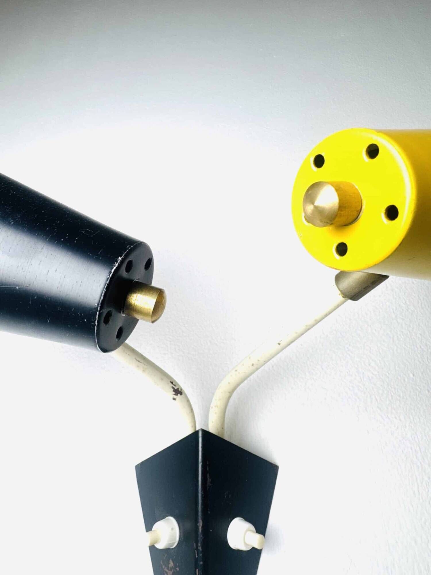 Double Cone Wall Lamp By J.J.M. Hoogervorst For Anvia Nederland, The Netherlands Early 1950S