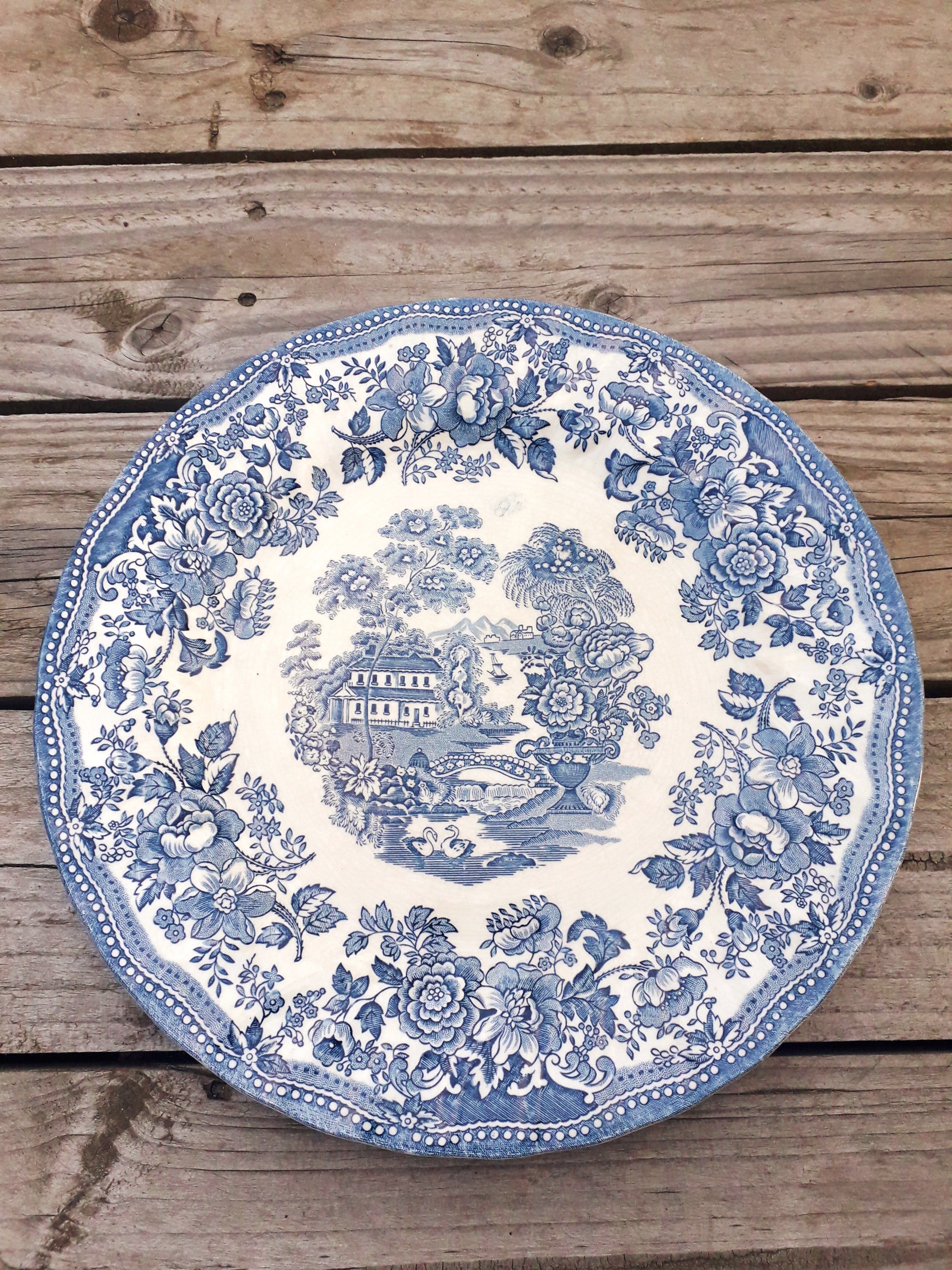 Assiette porcelaine anglaise vintage - myott - 1982