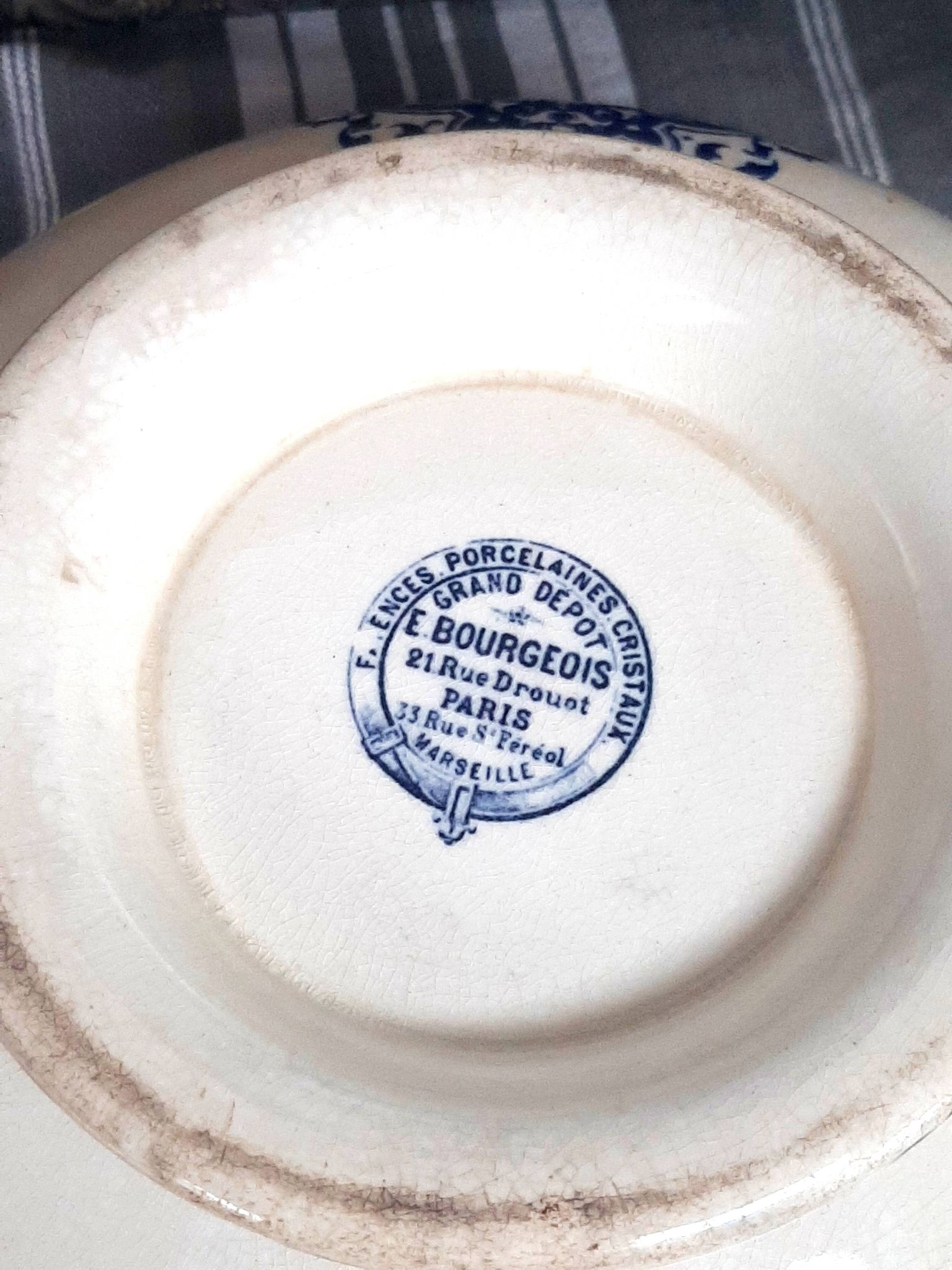 Ironstone soup tureen from the 19th century.