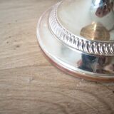 Silver candle holder