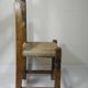 Chaise ancienne en bois et paille, Art Populaire - Espagne