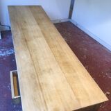 Farm table, 10 drawers