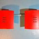 Ceramic wall sconces 1980s