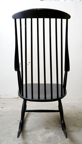 Rocking-chair Grandessa vintage par Lena Larssen pour Nesto