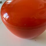 Seau à glaçons orange années 70