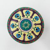 Ceramic box enamels of Longwy floral decoration