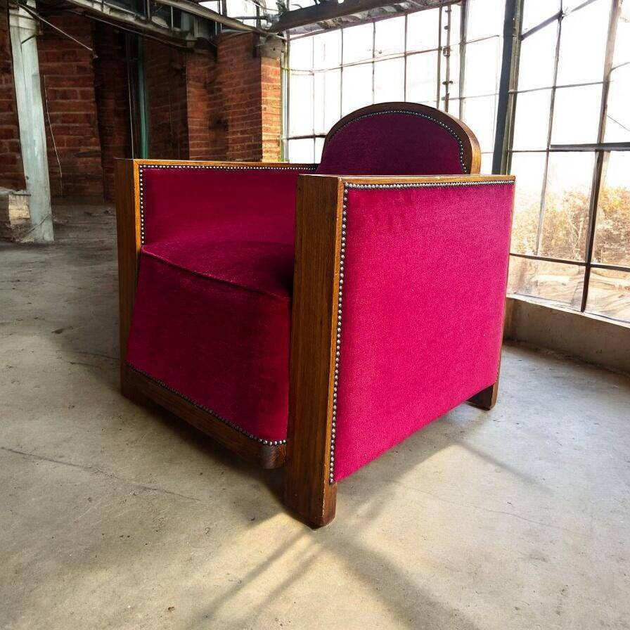 Fauteuil art déco vintage / fauteuil club / fauteuil une place